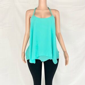 Elan Turquoise Halter Camisole